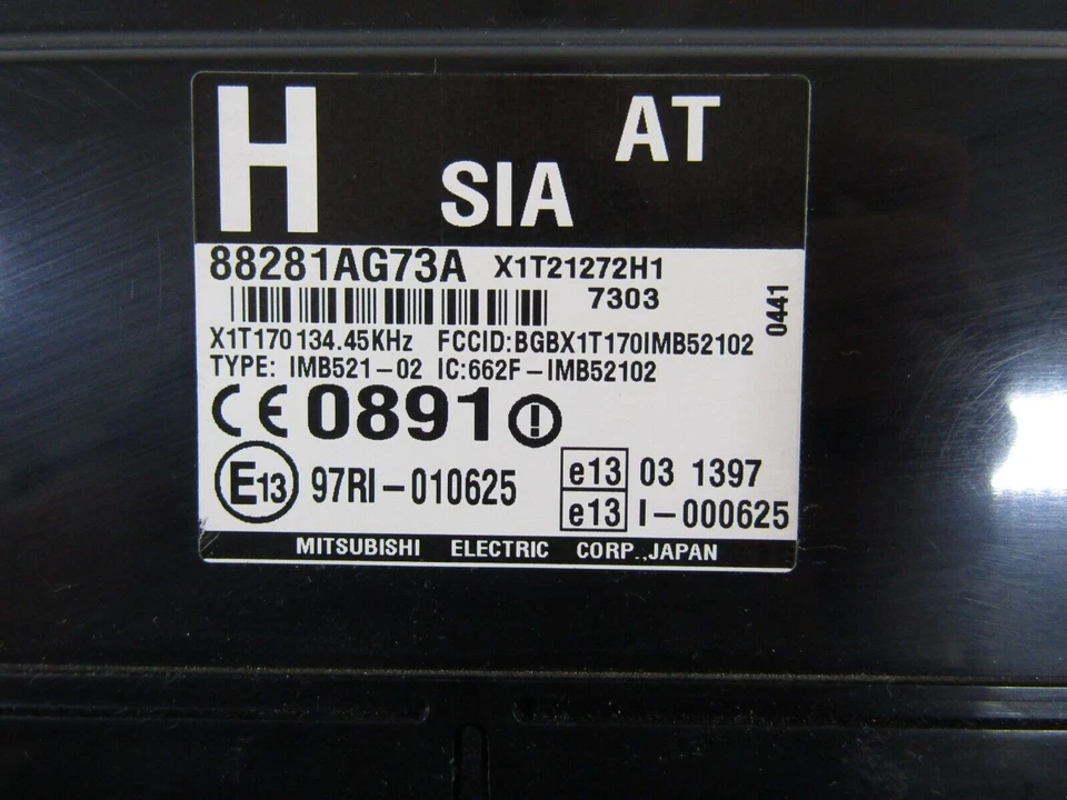 Módulo antirrobo Subaru Legacy 2008-2009 88281AG73A OEM Foto 2 de 4