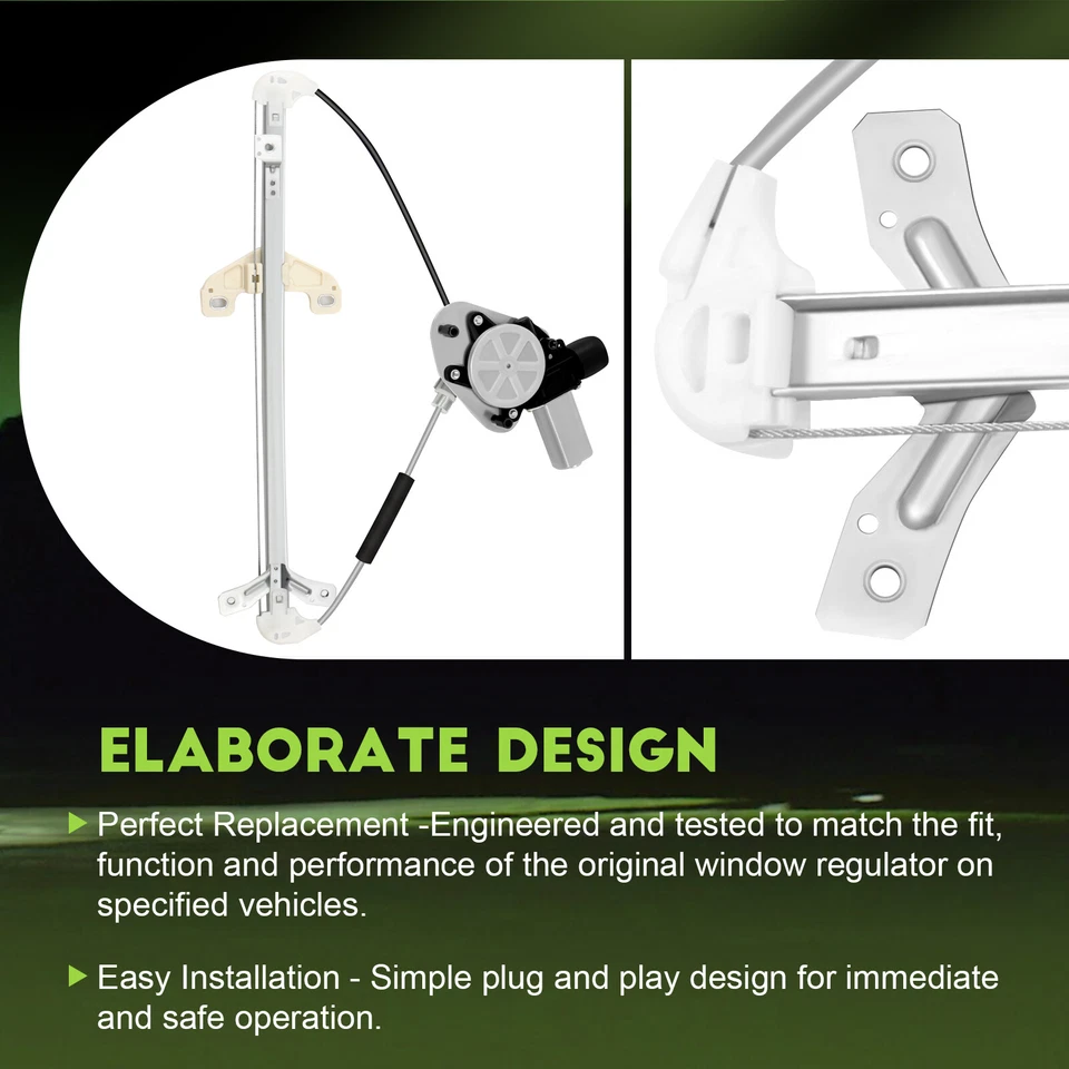 For 2003-2007 Honda Accord Sedan Rear Right w/ Motor Power Window Regulator 2006 - Image 4 of 4
