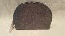 MAC - Glittery makeup bag Silver Glitter  NWOB