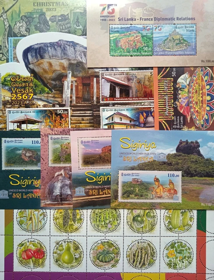 SRI LANKA 2023 COMPLETE MINI SOUVENIR SHEET PACK OF 9 MS - Image 2 of 2