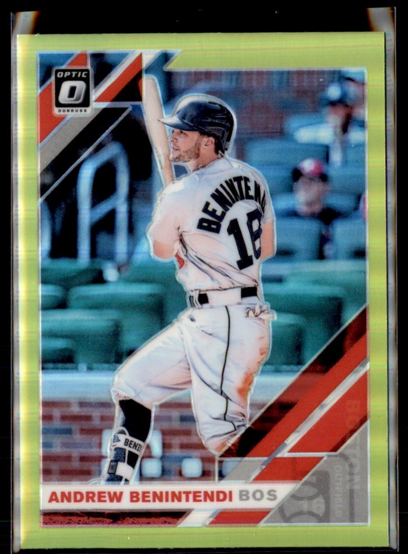 2019 Lime Green Prizm Andrew Benintendi Boston Red Sox #140