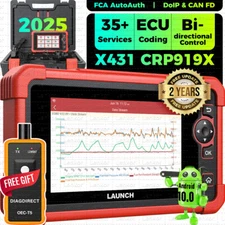 LAUNCH X431 CRP919X Bidirectional OBD2 Diagnostic Scanner Full System Key Coding