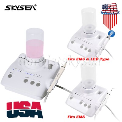 Dental LED/NO-LED Ultrasonic Scaler Handpiece 2*Bottles Fit EMS Woodpecker EIS