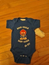 Kansas Jayhawks NCAA Vintage Two Feet Ahead Newborn One Piece NWT 6M