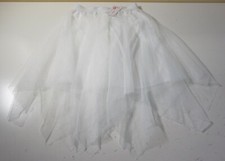 LILI'S HOME WOMEN'S TUTU ONE SIZE WHITE 25" LENGTH NEW IN BAG 