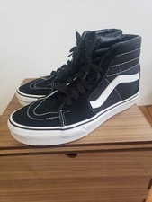 Vans Unisex Sk8-Hi Black Skate Shoes Women's Size 8, Men's Size 6.5 Pre-Owned