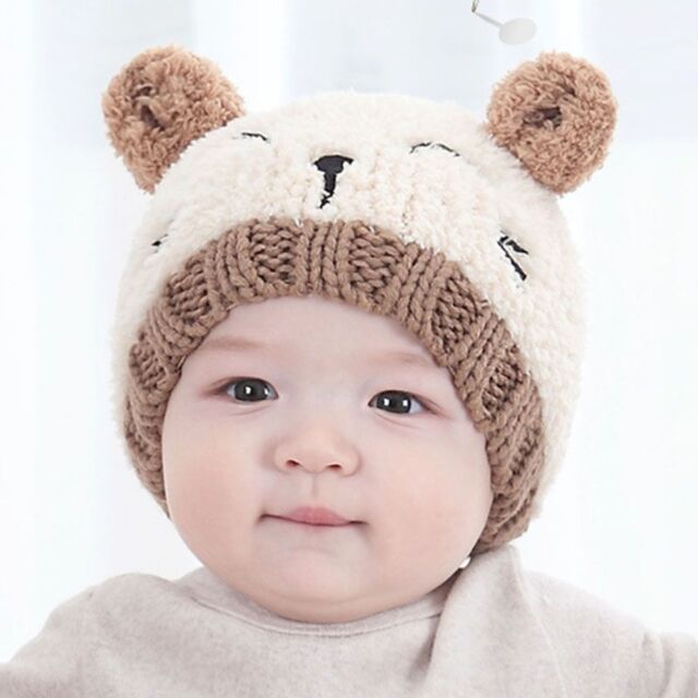 Cap Toddler Newborn Boy Beanies Girls Baby Knitted Hat Kids Warm Winter 1pcs