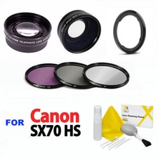 ULTRA WIDE ANGLE LENS TELEPHOTO LENS FILTER KIT FOR CANON POWERSHOT SX70HS