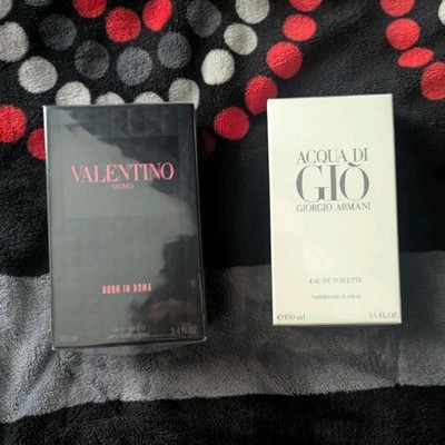 Valentino Born In Roma & Armani Acqua Di Gio Eau de Toilette 3.4oz 100ml