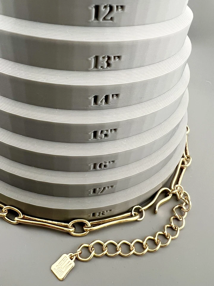 "Collar RLM SoHo tono dorado declaración Robert Lee Morris firmado 18-21""" Foto 3 de 4