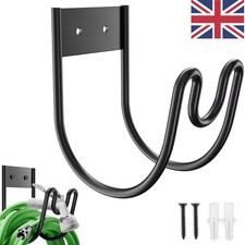 Heavy Duty Metal Garden Hose Hanger Wall Mounted Water Pipe Holder Hook Bracket
