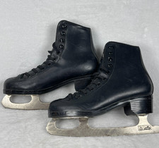 American Athletic Black Figure Ice Skates Women/Youth Sz 4 Recreational Classic