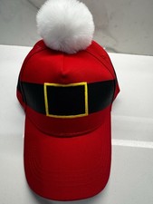 Novelty Santa Claus Baseball Cap / Hat - Christmas Holiday Adjustable Headwear