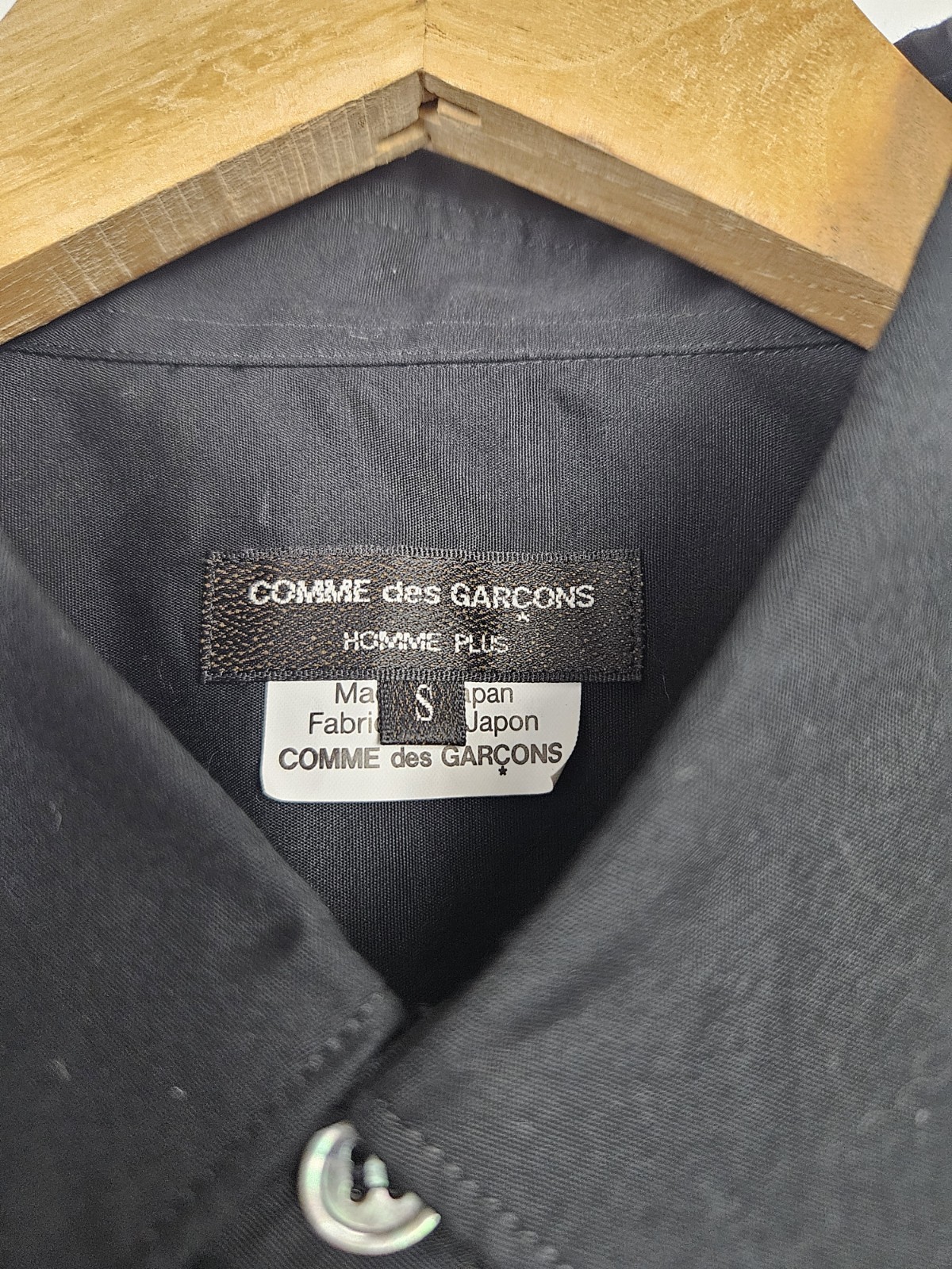 Comme Des Garcons Homme Plus - Black Cotton Shirt - Small - RRP £430 image 4