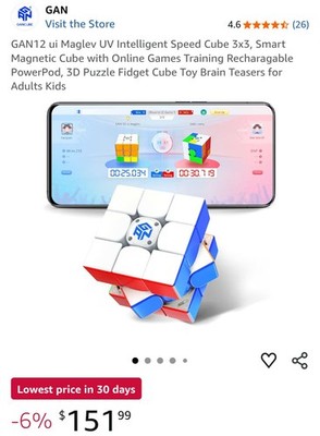 Gan 12 Ui Uv Coated Smart Cube Plus Gan 251 M Leap Uv Coated Sealed Box 