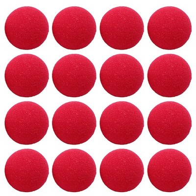 2 Count Red Adorable Clown Nose Sponge Costume Prop Cosplay Decor