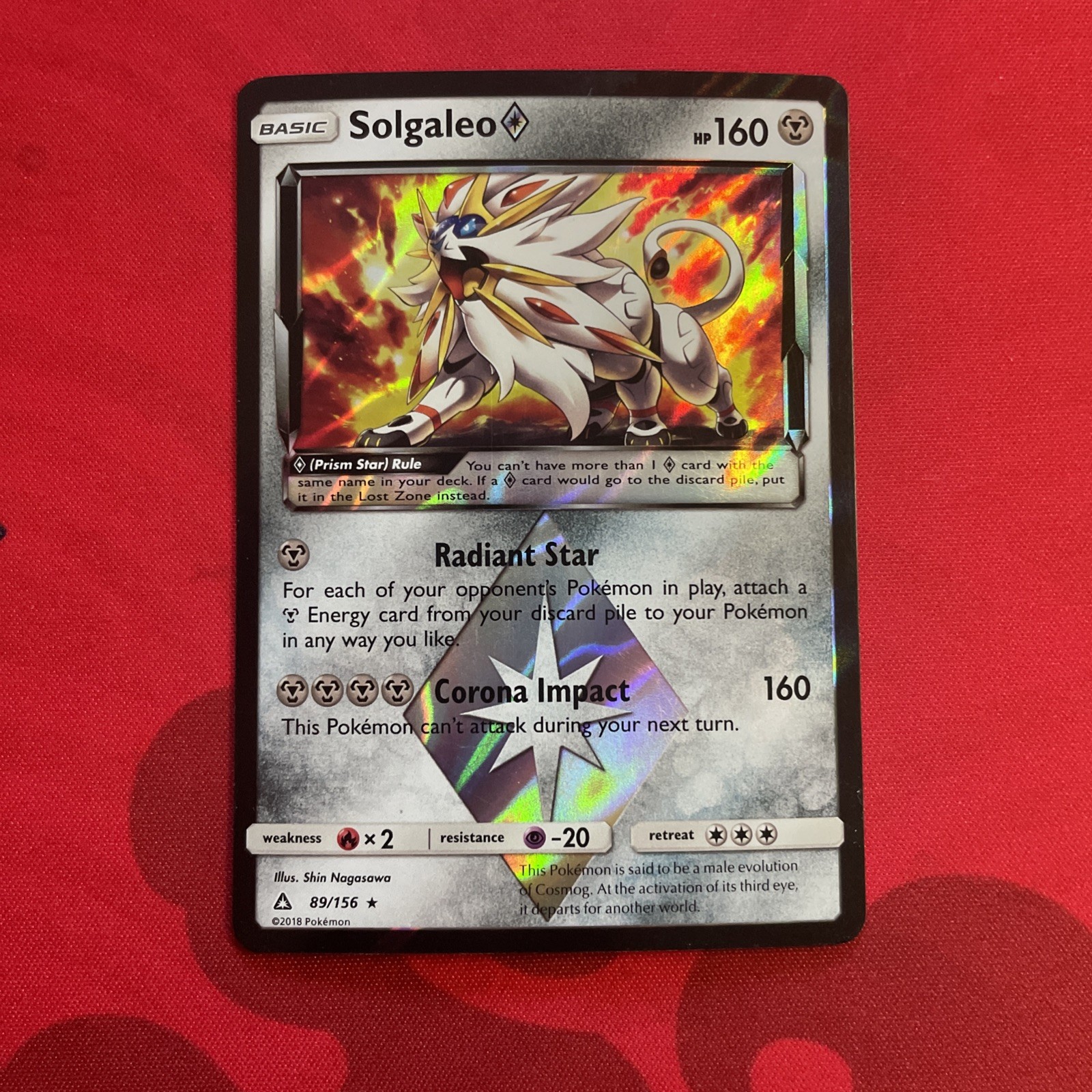 Solgaleo Prism Star - 89/156 - Pokémon Ultra Prism LP