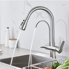 Kitchen Faucet with Drinking Water Faucet, 3 in 1 Water Filter Purifier Fauce...