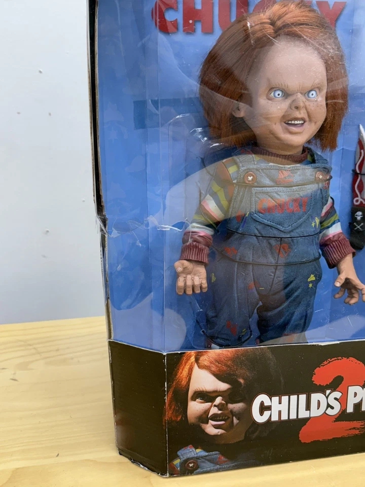 McFarlane Toys Movie Maniacs 2 Child's Play 2 Chucky 12" Figure NIB Damaged Box - Image 2 of 4