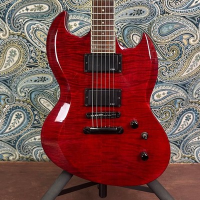 Used ESP LTD Viper-200 See-thru Black Cherry
