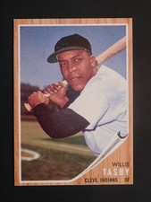 1962 Topps Baseball Card #462 Willie Tasby no emblem (EX-MT/NM)