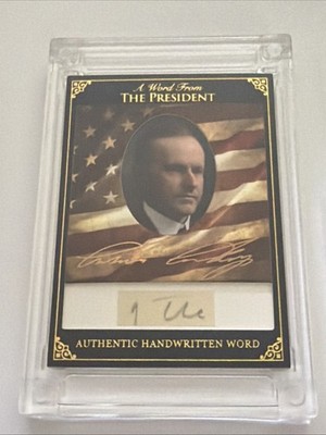 A Word From POTUS Calvin Coolidge - Authentic Handwritten Word  I Do  AWF-CC30