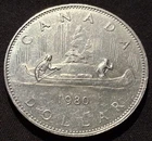 1980 Canada $1 Voyageur Dollar