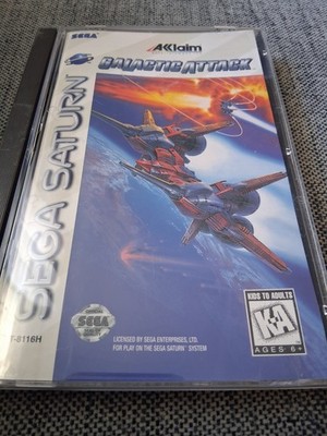 Acclaim Galactic Attack Sega Saturn Shooter Manual Included KA