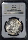 1899 $1 MORGAN SILVER DOLLAR KM# 110 NGC MS 63 A6531