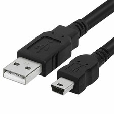 USB 2.0 A to Mini B 5-Pin USB Male Data Sync Charger Cable PC GPS Camera DS PS3