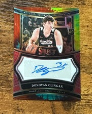 2024-25 Select Rookie Signatures Tie-Dye Prizms Donovan Clingan /25 Auto X14853
