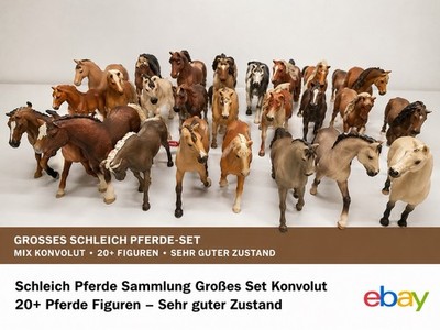 Schleich Pferde Sammlung XXL Konvolut 20+ Pferde Figuren sehr guter Zustand