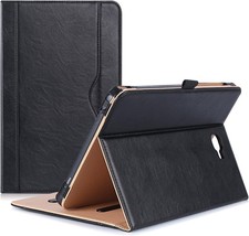 Folio Stand Case for Galaxy Tab A 10.1" 2016, Card Pocket - Black Cover
