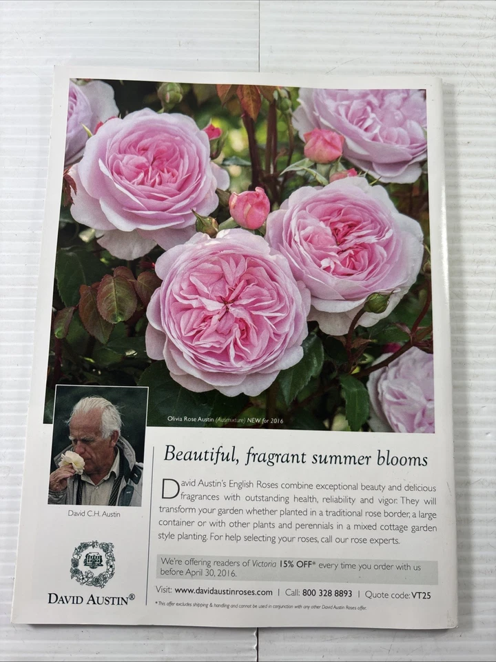 Victoria Magazine Gardens of Bliss 2016 Special Issue Like New - Image 3 of 4