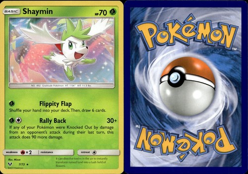 Shaymin 7/73 - Shining Legends - Pokemon Holo Foil VLP