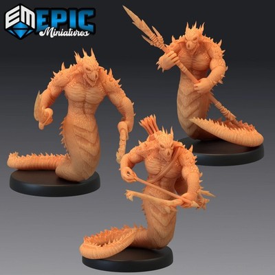 Feuersalamander Miniatur 28-32mm Elementarwesen D&D RPG