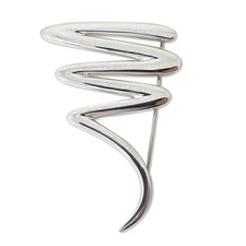 Tiffany & Co. Scribble Brooch 45×30mm Silver 925 Gift for Women No Box Cleaned