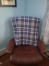 Dog Blanket, Handmade, Blue Plaid