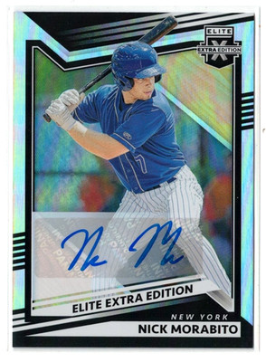2022 Panini Elite Extra Edition RC AUTO Nick Morabito! Mets! Rookie! Autograph!