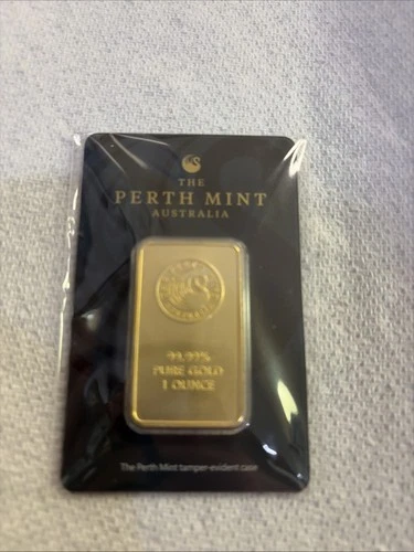 The Perth Mint Australia Gold Bar 99.99 Fine in Assay 1 oz