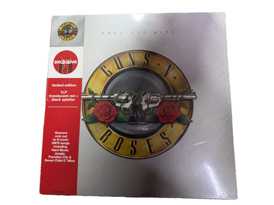 #ad Guns #x27;N Roses Greatest Hits Red amp; Black Splatter vinyl LP New Sealed $19.99