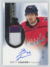 2021-22 UD The Cup Patch RPA Brett Leason RC Auto 101/249 #166