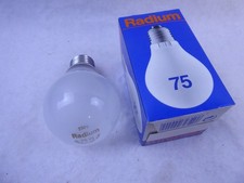 2 x Radium Glühbirne 75W E27 MATT Glühlampe 75 Watt Glühbirne