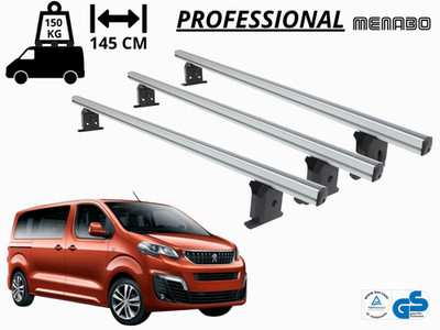 3 DACHTRÄGER GEPÄCKTRÄGER PROFESSIONELL FÜR PEUGEOT TRAVELLER 16-