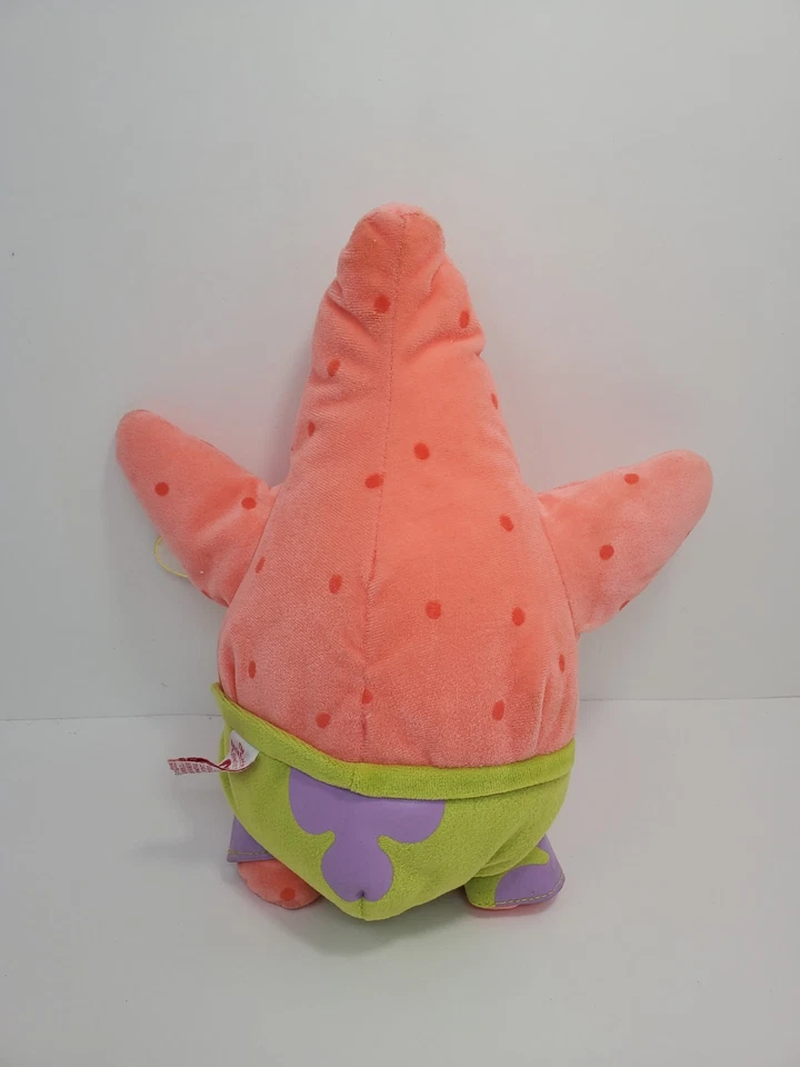 "Pantalones cuadrados Bob Esponja TY Beanie Buddies 12"" Patrick peluche frijol juguete estrella de mar 2005" Foto 3 de 4