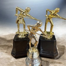 Lot of 30 Female Pool/Billiard Player Trophy Toppers