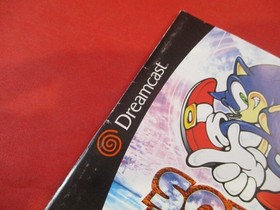 Sonic Adventure Sega Dreamcast Instruction Manual Booklet + Back Cover Art ONLY