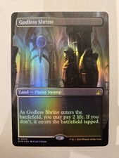 MTG Godless Shrine Borderless Foil #294 Ravnica Remastered Lightly Played