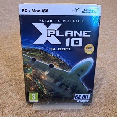 X-Plane 10 Global Flight Simulator PC Mac DVD ROM 64-Bit optimiert NEU SEALED