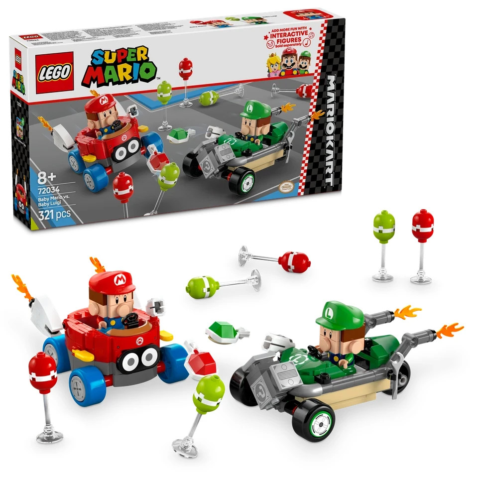 Lego Super Mario: Mario Kart-Baby Mario Vs. Baby Luigi (72034) Brand New Sealed